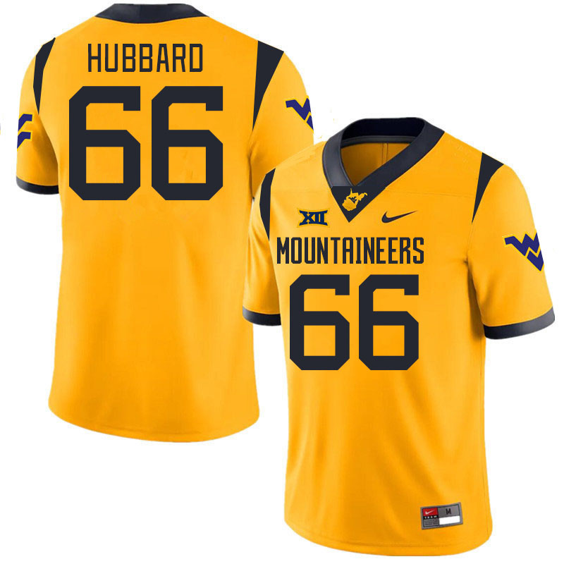 Men #66 Ja'Quay Hubbard West Virginia Mountaineers College 2024 New Uniforms Football Jerseys Stitch